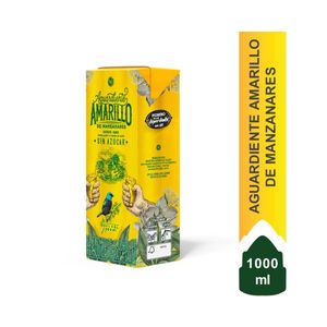 Aguardiente Amarillo De Manzanares Tetrapack X 1000 Ml