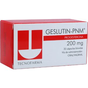 Geslutin Progesterona 200 Mg X 20 Cap