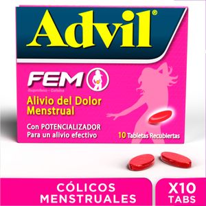 Advil Fem Ibuprofeno/cafeina 400/65 Mg X 10 Tabl