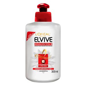 Crema Para Peinar Elvive Reparacion Total 5 X 300 Ml