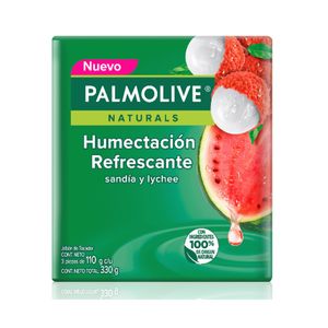 Jabon Barra Palmolive Naturals Humectacion Refrescante X 110 Gr X 3 Und