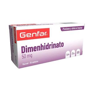 Dimenhidrinato 50 Mg X 36 Tabl