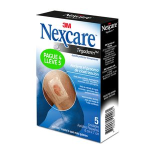 Tegaderm Nexcare Transparente 6 X 7 Cm Pague 4 Lleve 5 Apositos