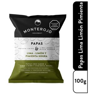 Papas Monterojo Lima-limon Y Pimienta Negra X 100 Gr