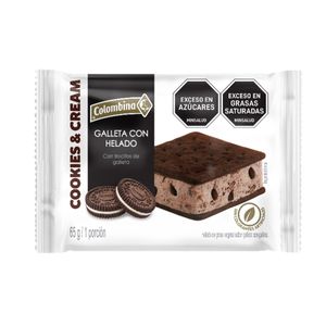 Helado Galleta Cookies Y Cream X 65 Gr