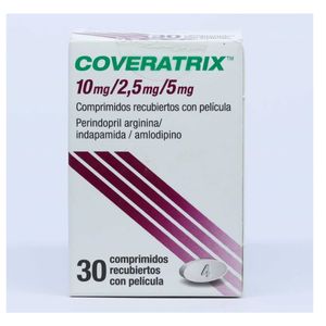 Coveratrix Perindopril/indapamida/amlodipino 10/2.5/5 Mg X 30 Tabl