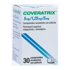 Coveratrix Perindopril/indapamida/amlodipino 5/1.25/5 Mg X 30 Tabl