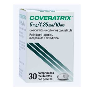 Coveratrix Perindopril/indapamida/amlodipino 5/1.25/10 Mg X 30 Tabl