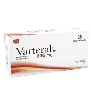Varteral Valsartan/amlodipino 80/5 Mg X 28 Tabl