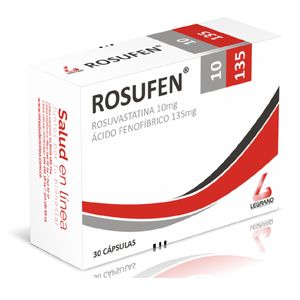 Rosufen Rosuvastatina/acido Fenofibrico 10/135 Mg X 30 Cap