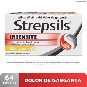 Strepsils Intensive Miel Y Limon X 64 Tabl