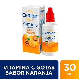 Cebion Vitamina C 100 Mg Gotas Naranja X 30 Ml