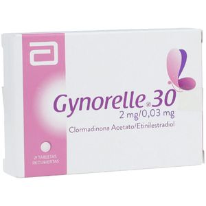 Gynorelle Clormadinona/etinilestradiol 2/0.03 Mg 30 X 21 Tabl