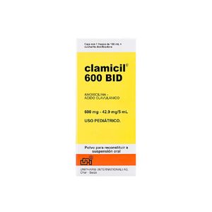 Clamicil Bid 600 Mg Suspension  Frasco X 100 Ml
