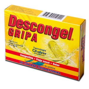 Descongel Gripa Acetaminofen/loratadina/fenilefrina X 10 Cap