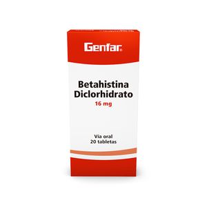 Betahistina 16 Mg X 20 Tabl