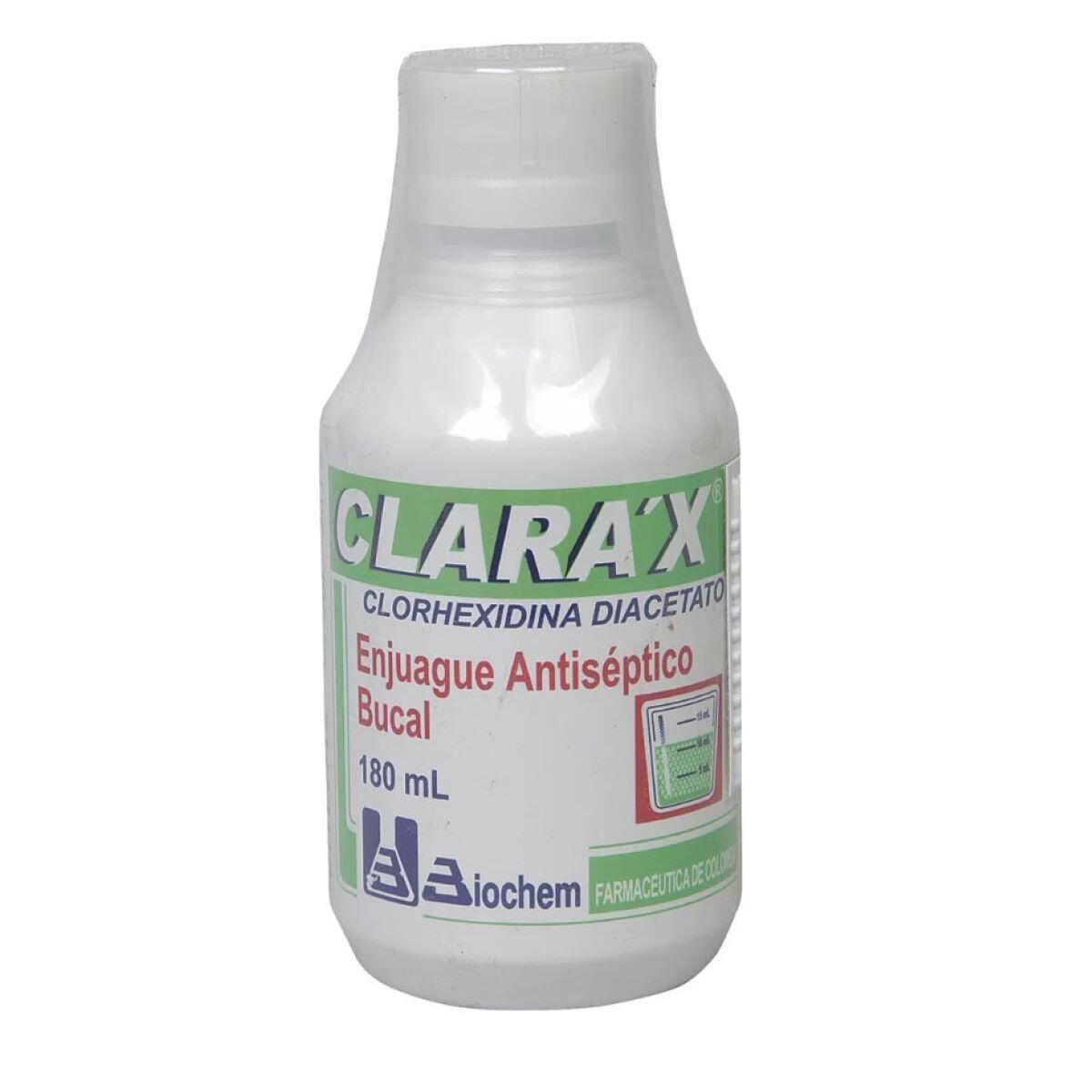 CLARAX ENJUAGUE BUCAL FRASCO X 180 ML - TuDrogueríaVirtual.com