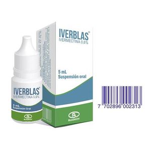Iverblas Ivermectina 0.6% Gotas X 5 Ml
