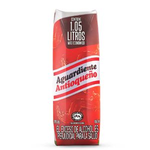 Aguardiente Antioqueno Tradicional Tetrapack X 1 Lt