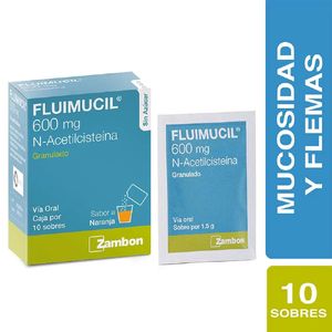 Fluimucil N-acetilcistena 600 Mg X 10 Sobres
