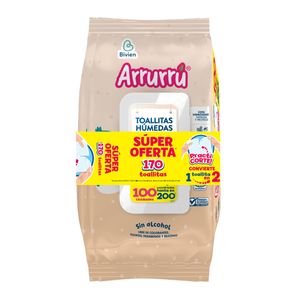 Toallas Humedas Arrurru Avena X 170 Und Super Oferta