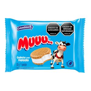 Helado Galleta Muuu Vainilla X 50 Gr