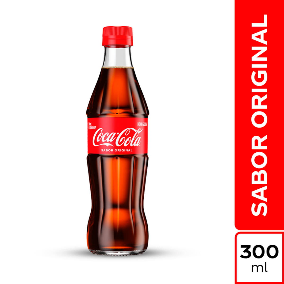 GASEOSA COCA COLA BOT X 300 ML - TuDrogueríaVirtual.com