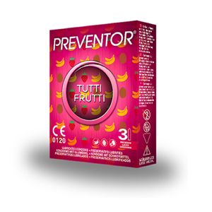 Condones Preventor Tutti Frutti X 3 Und