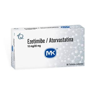 Ezetimibe + Atorvastatina 10/20 Mg X 30 Tabl