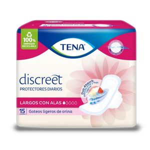 Tena Protectores Diarios Lights Largo X 15 Und