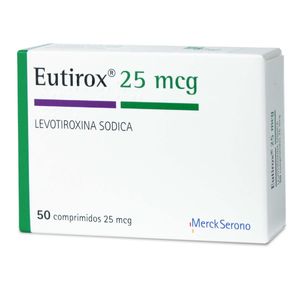 Eutirox Levotiroxina 25 Mcg X 50 Tabl