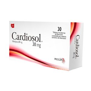 Cardiosol Nifedipino 30 Mg X 30 Tabl