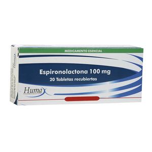 Espironolactona 100 Mg X 20 Tabl