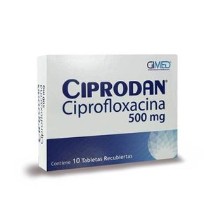 Ciprodan Ciprofloxacino 500 Mg X 10 Tab