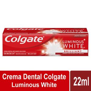 Crema Dental Colgate Luminous White Brilliant X 22 Ml