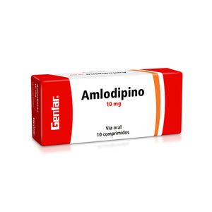 Amlodipino 10 Mg X 10 Tabl