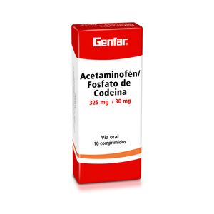 Acetaminofen + Codeina 325/30 Mg X 10 Tabl