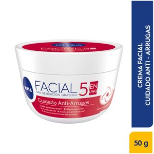 Crema Facial Nivea Cuidado Anti Arrugas X 50 Ml