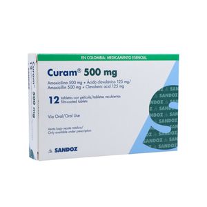 Curam Amoxicilina/acido Clavulanico 500/125 Mg X 14 Tab