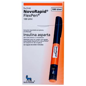 Novorapid Flex Pen Insulina Aspartato 100 U.i X 5 Disp