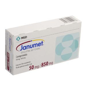 Janumet Sitagliptina/metformina 50/850 Mg X 28 Tabl