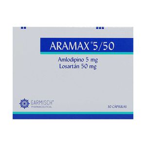 Aramax Amlodipino/losartan 5/ 50 Mg X 30 Cap