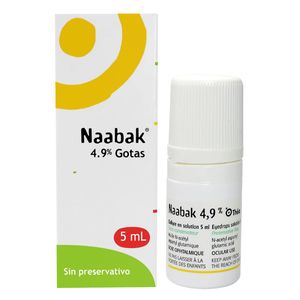 Naabak Acido N-acetil Aspartil Glutamico 4.9% X 5 Ml