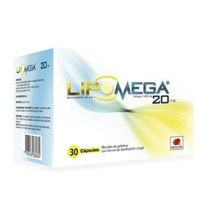 Lipomega Atorvastatina/omega 3/20 Mg X 30 Cap