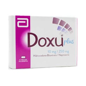 Doxu Plus Hidrocodona/naproxeno 10/250 Mg X 20 Tabl