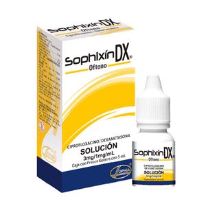Sophixin Dx Ofteno Dexametasona/ciprofloxacino 1/3% Ofatlmico X 5 Ml