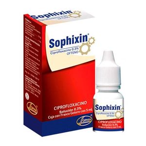 Sophixin Ciprofloxacino 3 Mg Oftalmico X 5 Ml