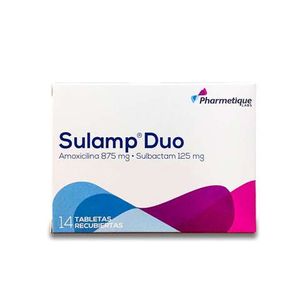 Sulamp Duo Amoxicilina/sulbactam 875/125 Mg X 14 Tabl