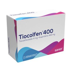 Tiocolfen Tiocolchicosido/ibuprofeno 4/400 Mg X 15 Cap