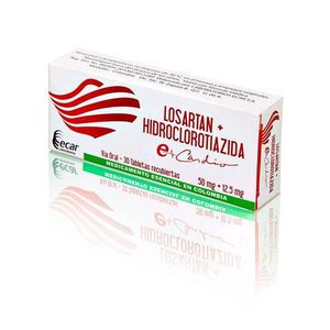 Losartan + Hidroclorotiazida 50/12.5 Mg X 30 Tabl